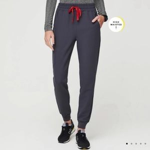 Figs Charcoal High Waisted Zamora Jogger Scrub Pant